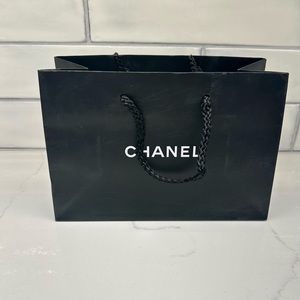 CHANEL - SMALL Black shopping bag